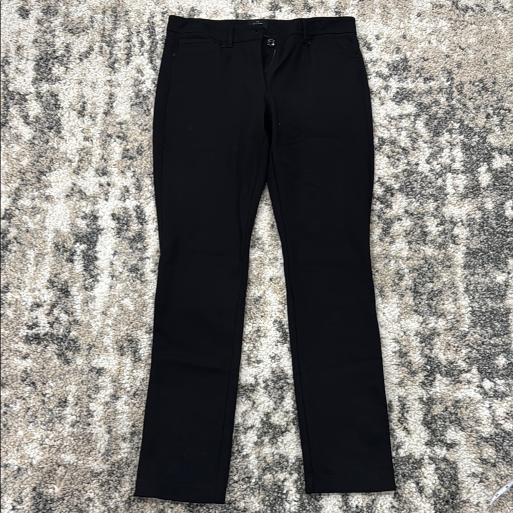 Black Straight-Leg Pants WHBM size 8